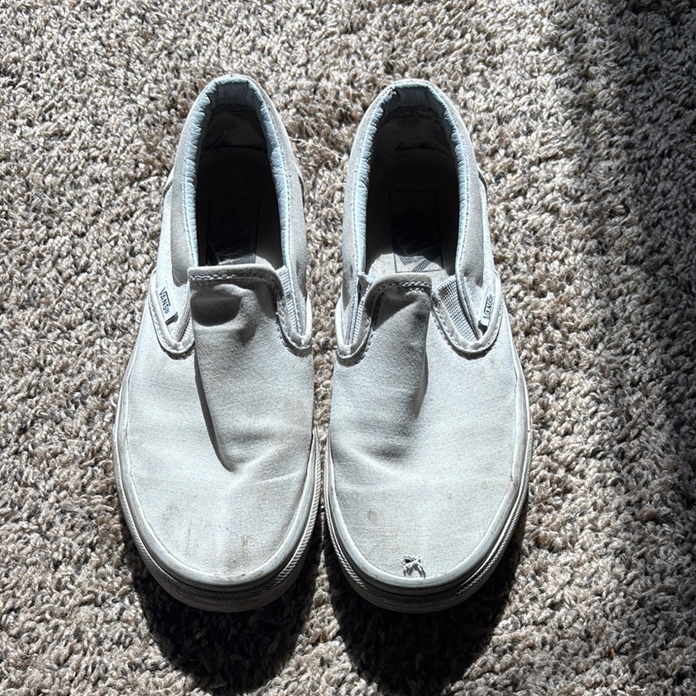 Classic White Slip-On Shoes
